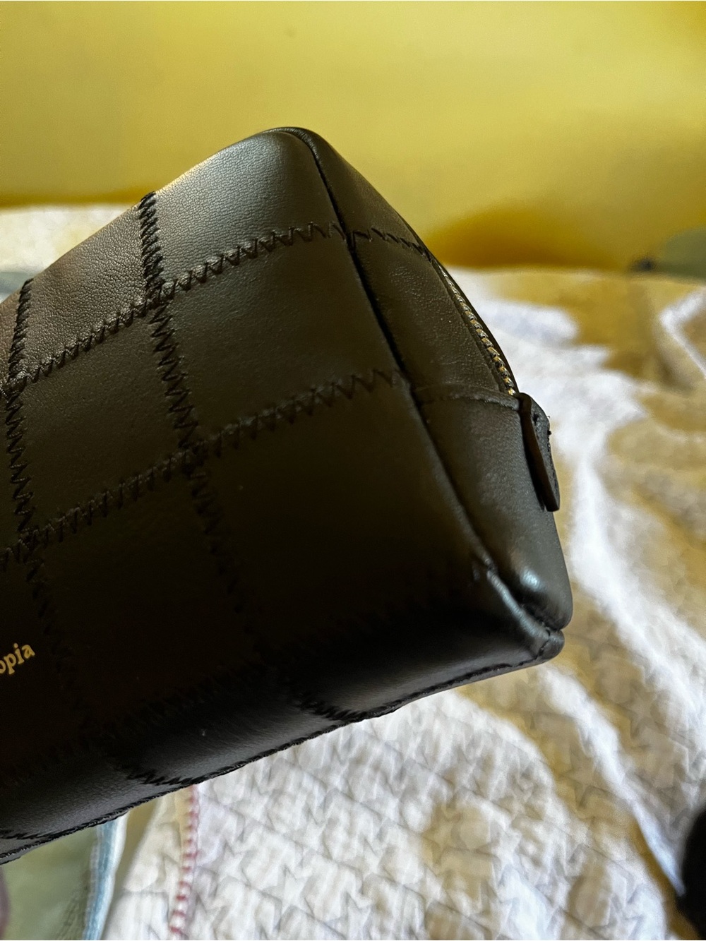 Coachtopia Alter Ego Black Leather Cosmetic Bag - Picture 3 of 16